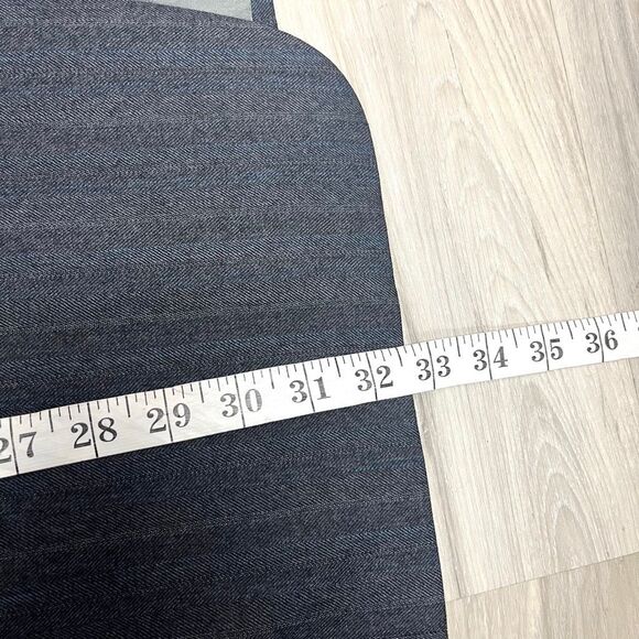 Christian Dior Blazer Men’s 42 Gray and Blue Herringbone Patterned Suit Jacket - Picture 10 of 11